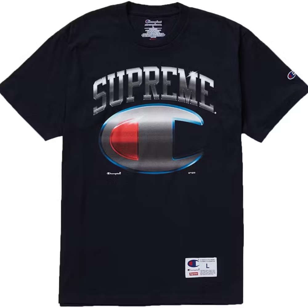 Supreme Champion Chrome S/S Shirt (Navy)